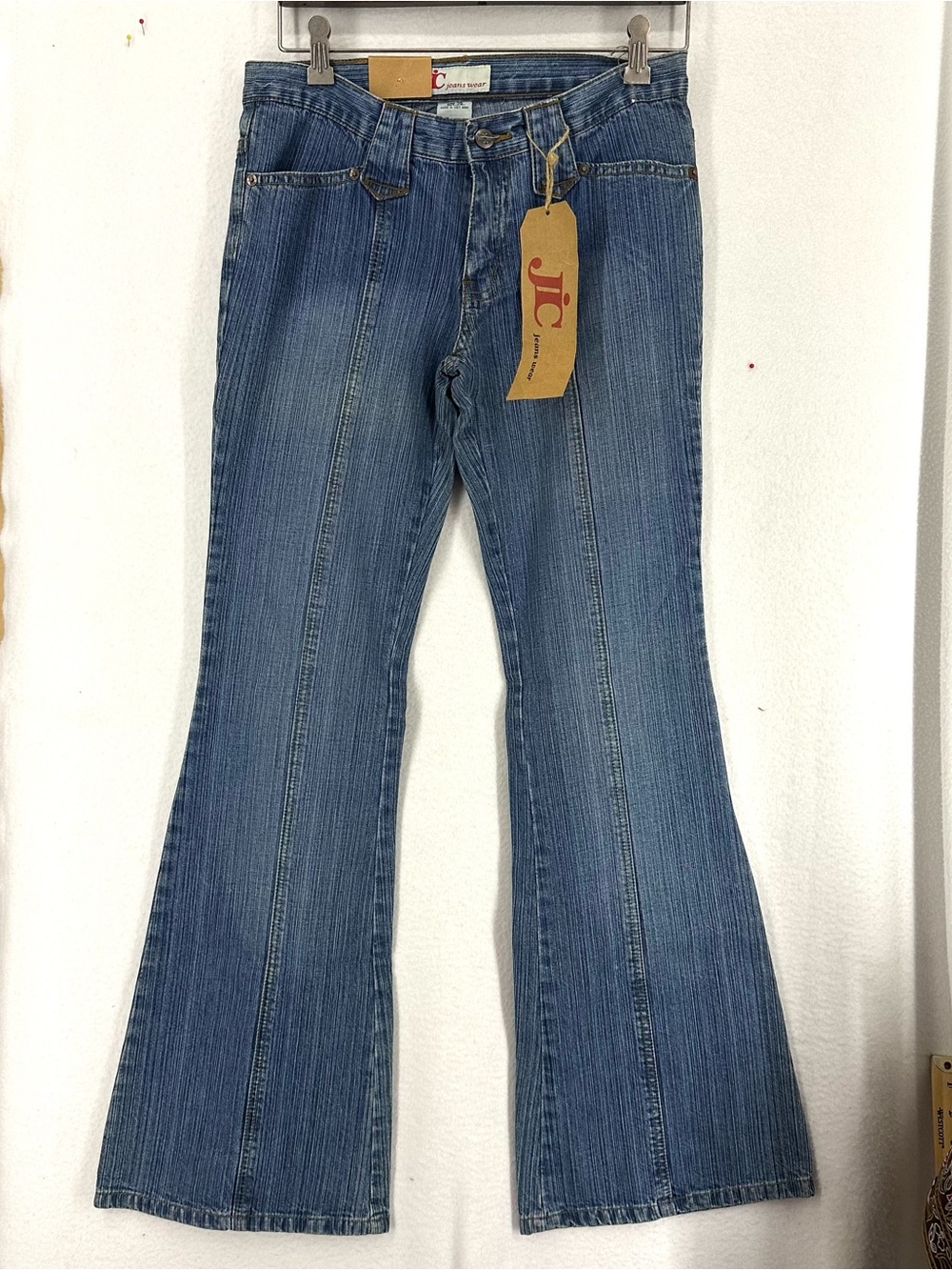 JIC Jeanswear Y2K Flare Jeans Women’s 29 NWT Blue Low Rise Denim